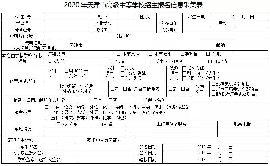 2021天津中考報名即將開始,有什么注意事項？家長速看！