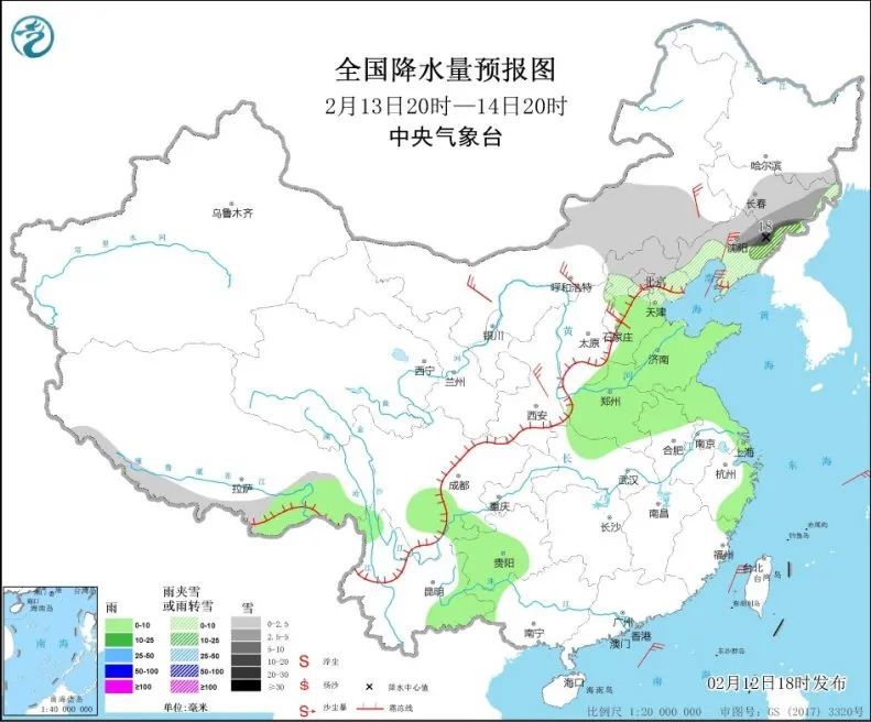 天津迎新春第一場雨雪！大風(fēng)＋降溫一起來拜年