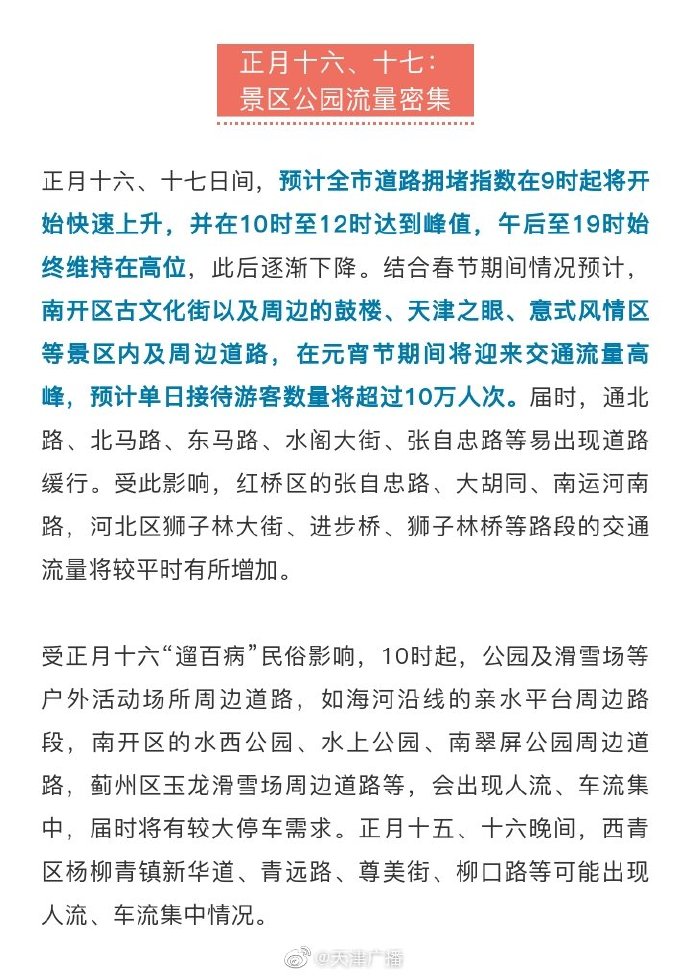 司機注意！天津?qū)⒂瓉硪徊ㄜ嚵鞲叻?這些地方易堵……