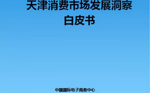 天津發(fā)布《天津消費市場發(fā)展洞察白皮書》